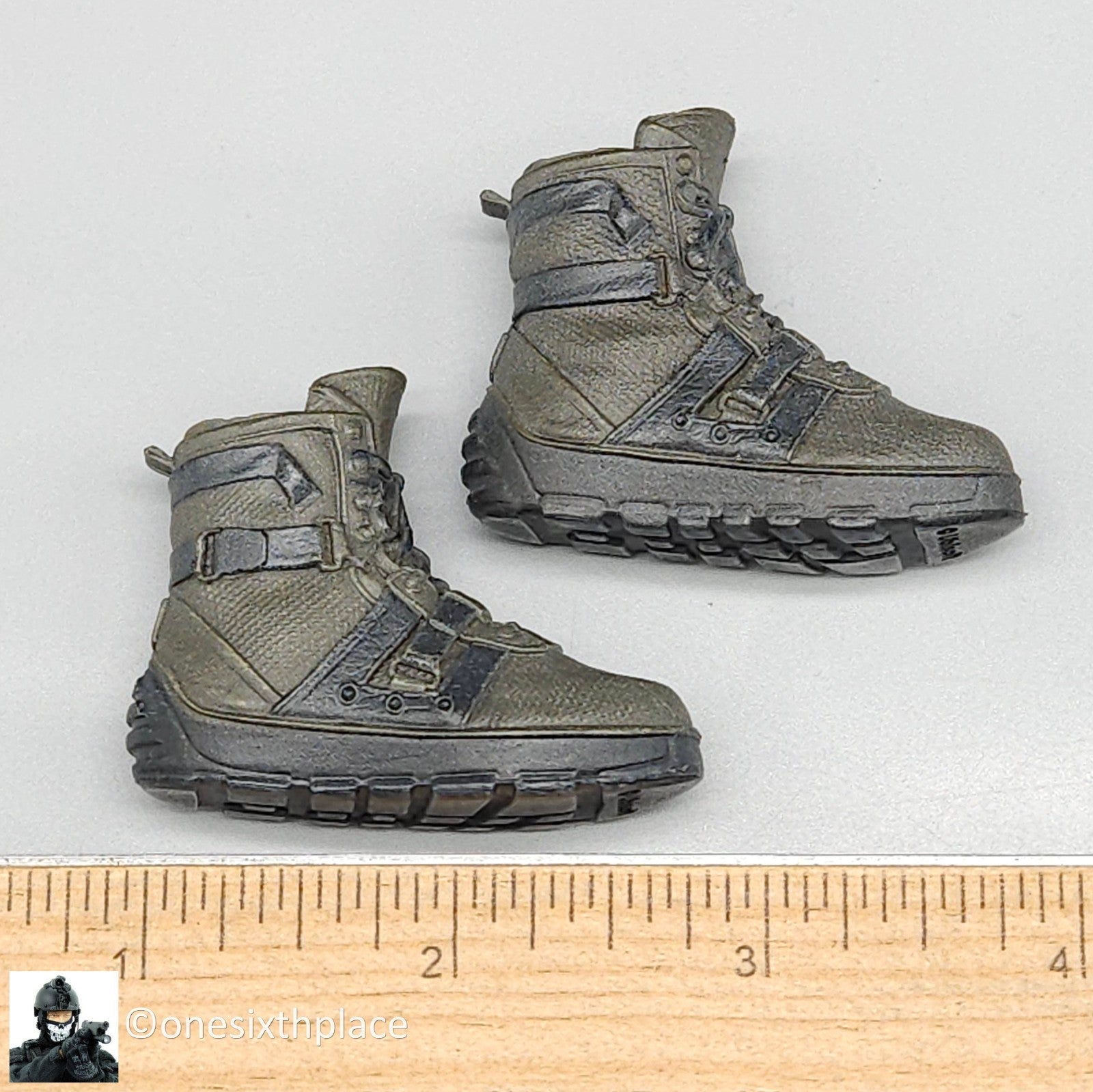 1:6 scale Ubicollectibles Agent Brian Johnson Tactical Boots (Peg Type)