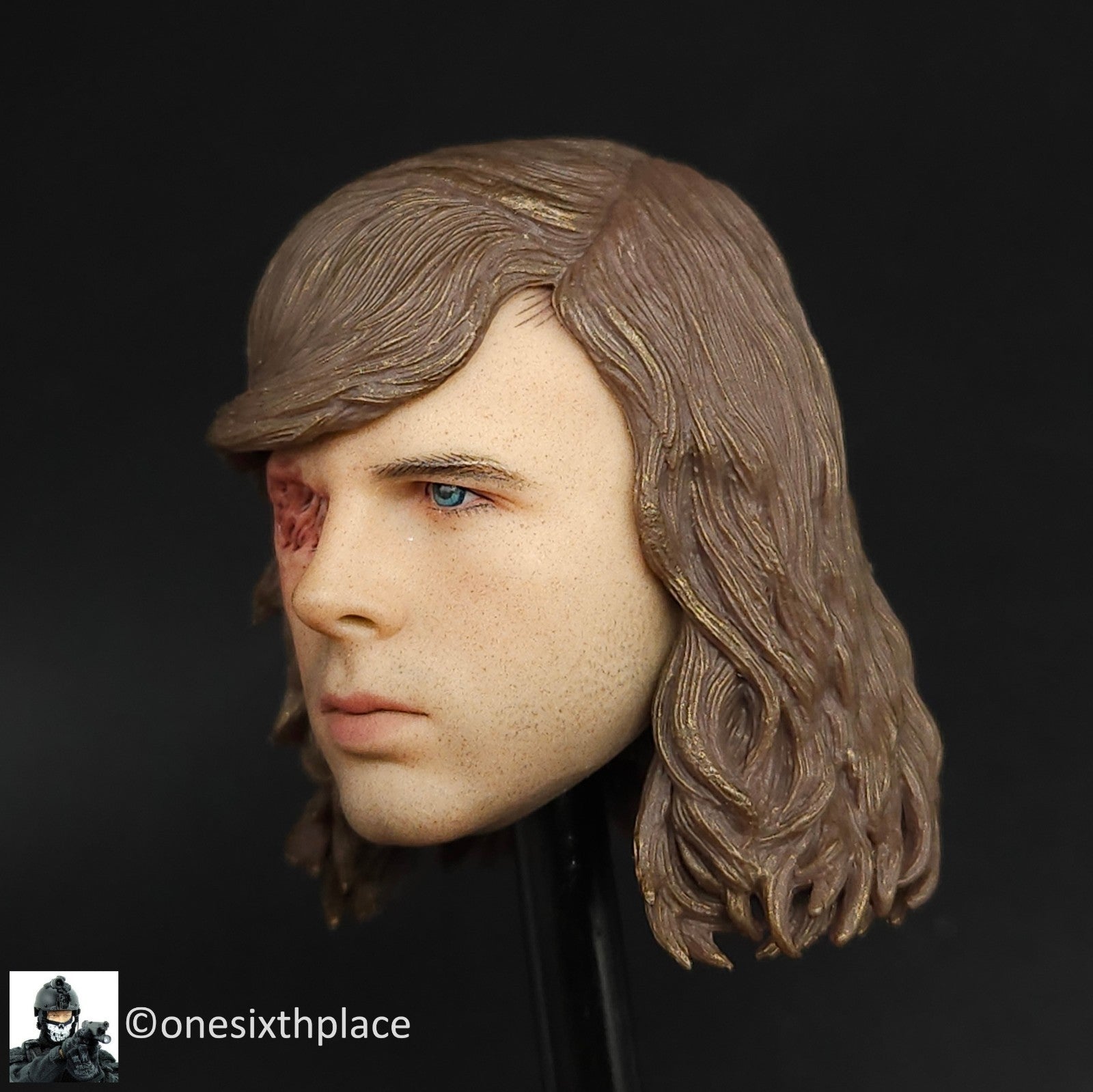 1:6 scale 3A ThreeZero Walking Dead TWD Carl Grimes Head Sculpt for 12" Figures