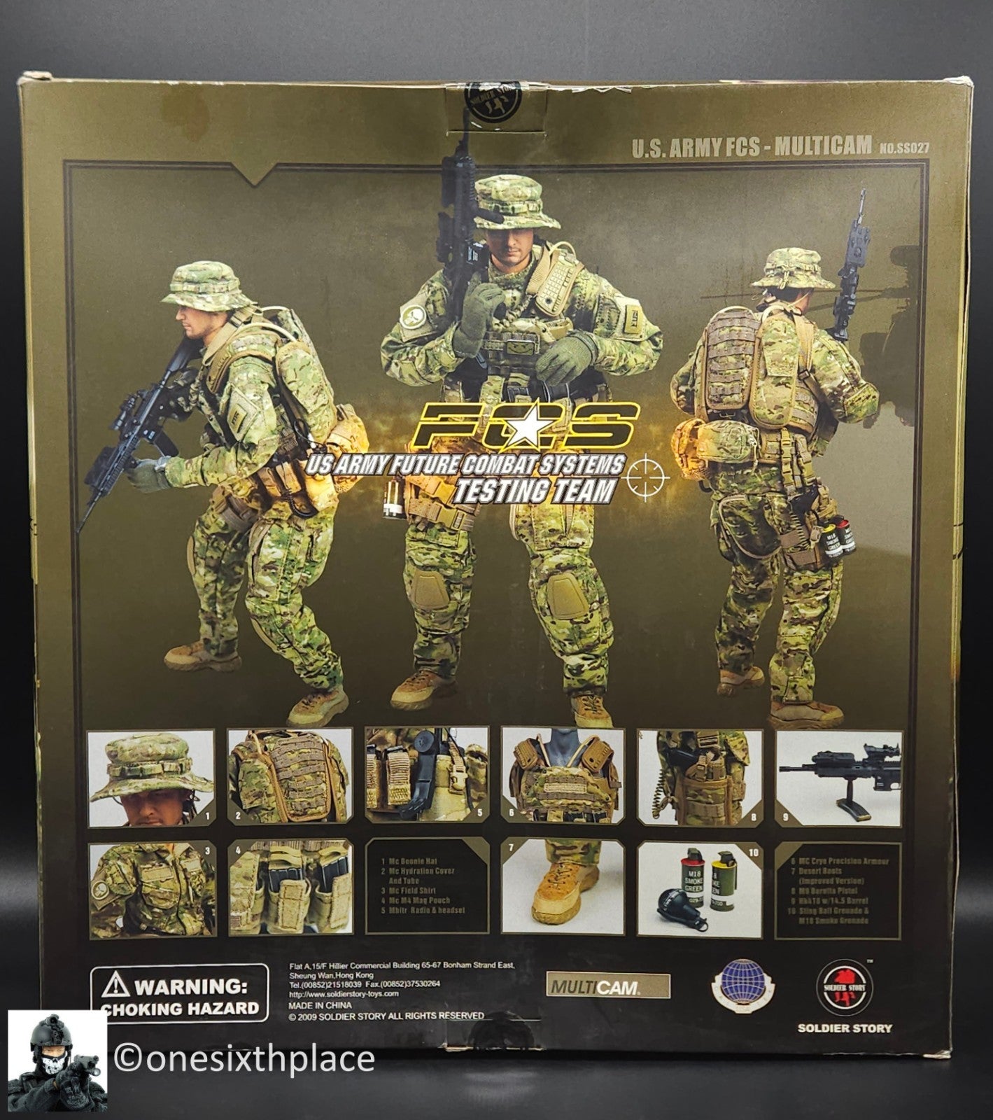 1:6 scale Soldier Story US Army FCS Testing Team Multicam Version 12" Figure
