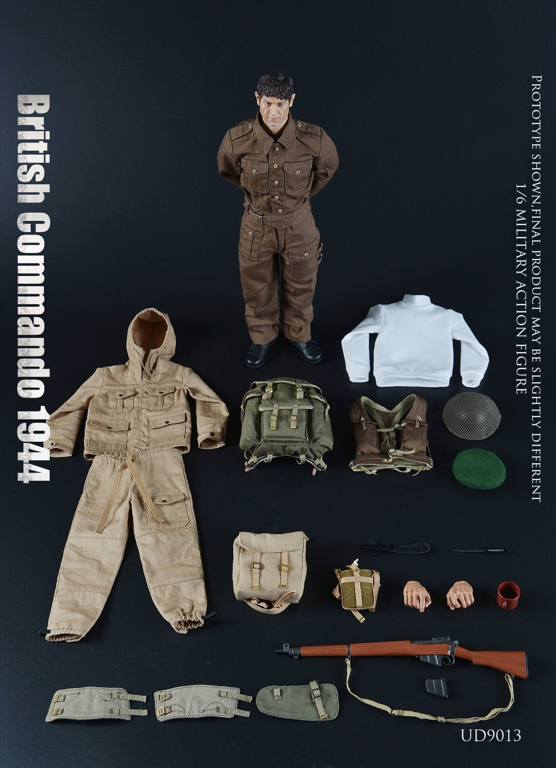 1:6 Ujindou WWII British Commando 1944 12" Action Figure DiD Dragon GI Joe