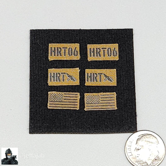 1:6 scale Easy & Simple HRT Team Leader Patches Set for 12" Figures