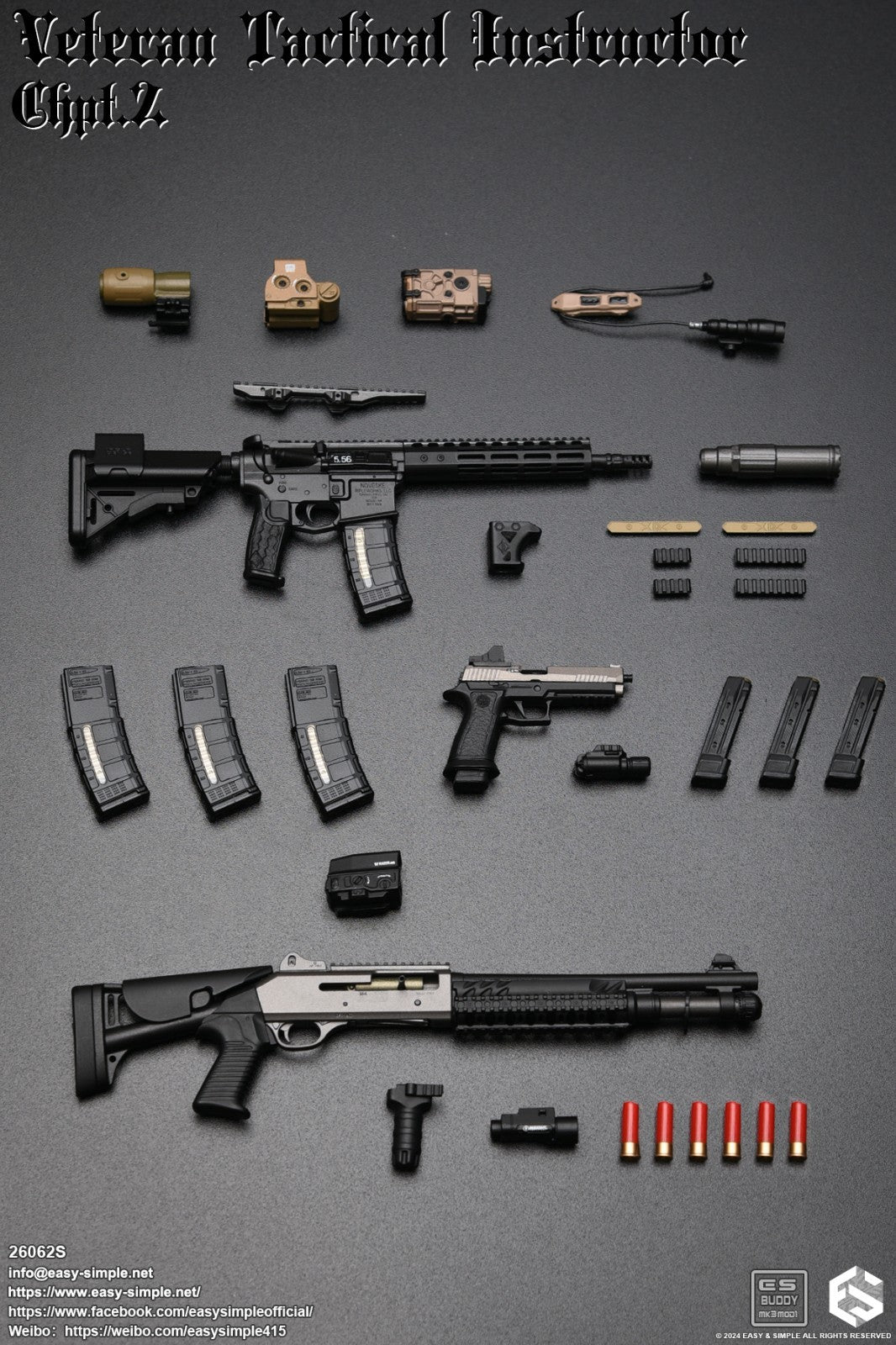 1:6 Easy & Simple Veteran Tactical Instructor Chapter II Special P230X5 Pistol