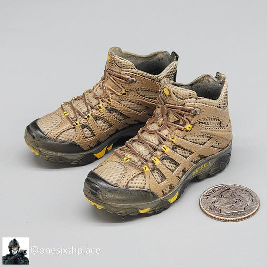 1:6 scale Easy & Simple Merrell Moab Hiking Boots (Peg Type) for 12" Figures