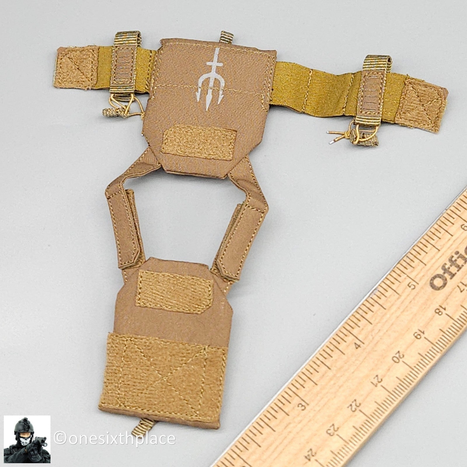 1:6 scale Easy & Simple PMC Weapon Specialist Tan Plate Carrier for 12" Figures