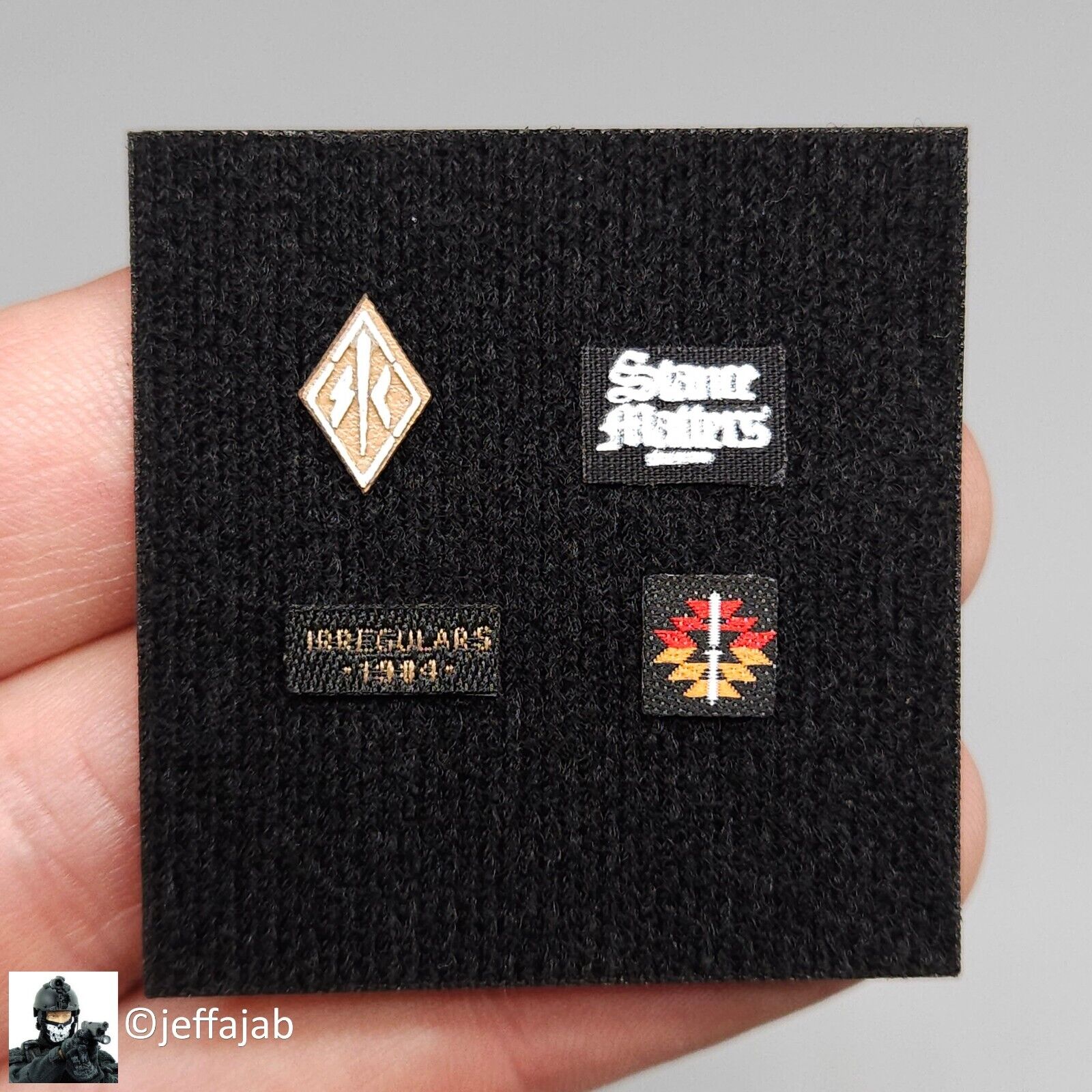 1:6 Easy & Simple Veteran Tactical Instructor Patches Set for 12" Figures