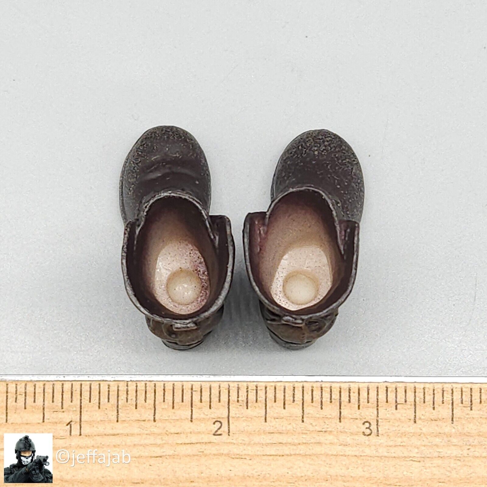 1:6 scale Female Brown Low Boots (Peg Type) for 12" Figures Scarlet Witch