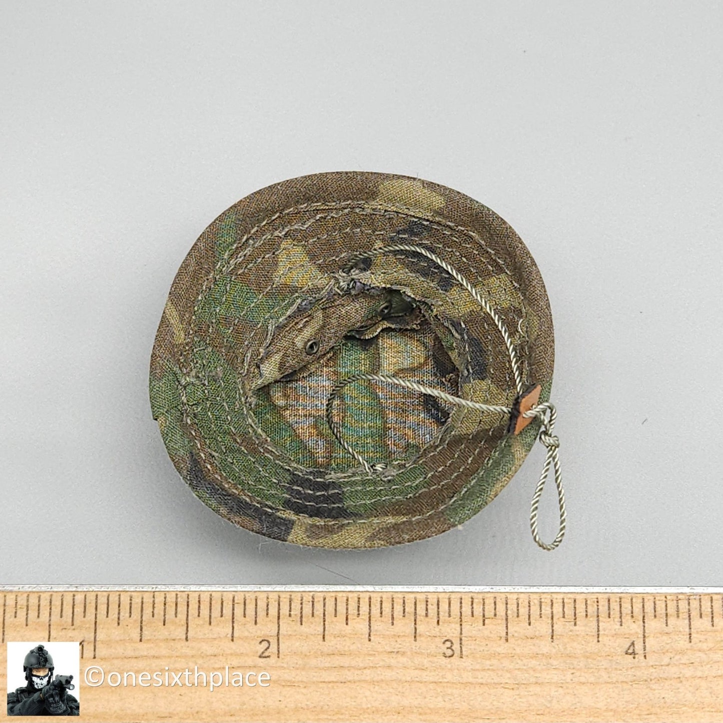 1:6 scale Dragon Woodland Camo Boonie Hat for 12" Figures