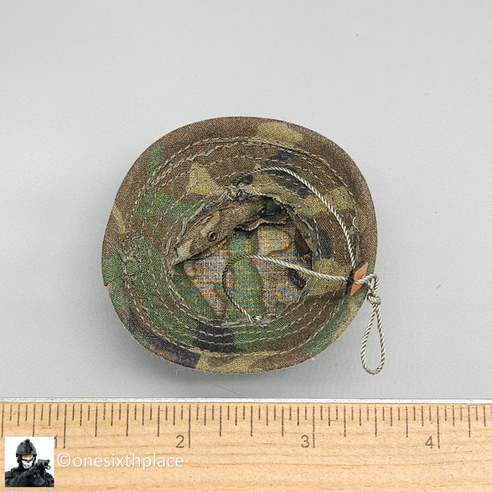 1:6 scale Dragon Woodland Camo Boonie Hat for 12" Figures