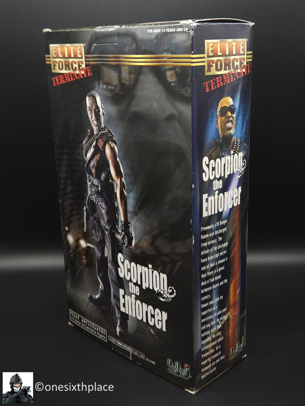 1:6 BBI Elite Force Terminate "Scorpion the Enforcer" 12" Action Figure Villain