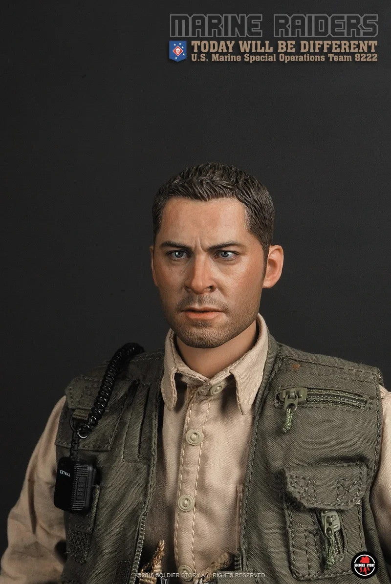 1:6 scale Soldier Story Marine Raiders Male Head Sculpt for 12" Figures