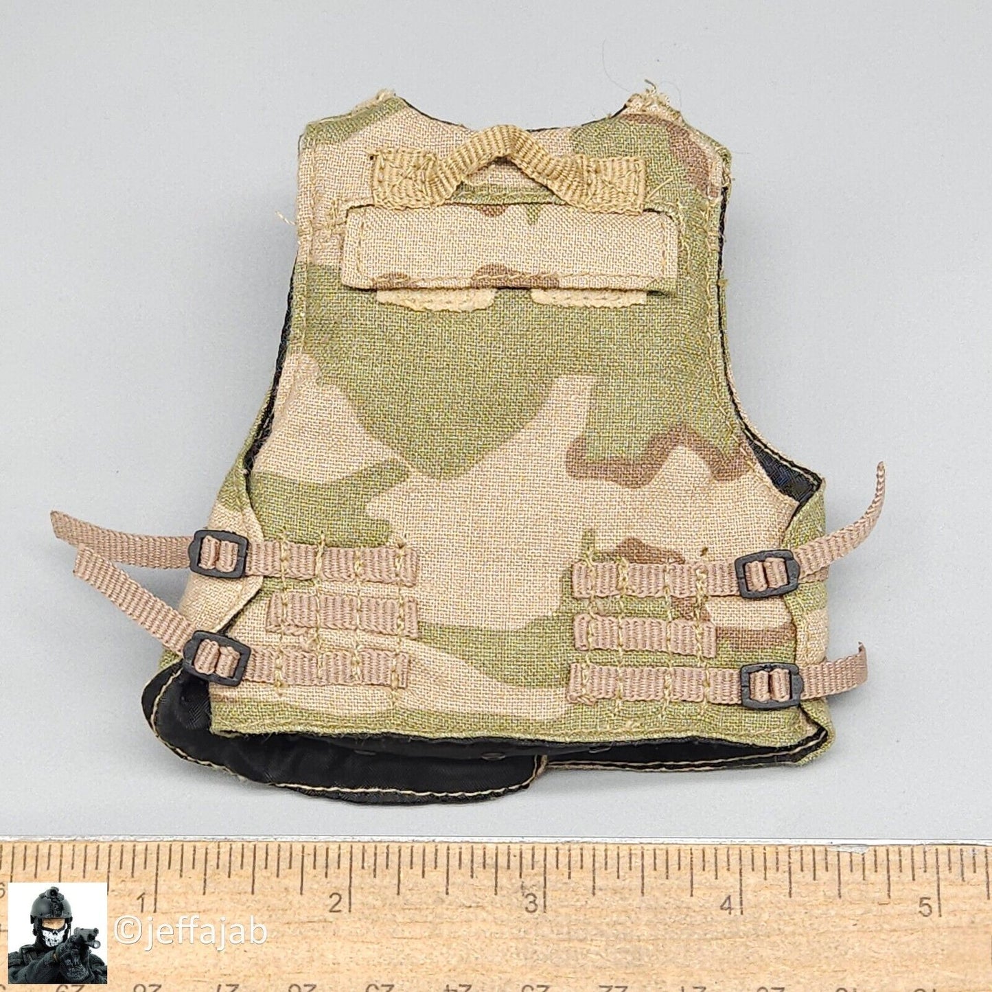 1:6 scale BBI Desert Camo Interceptor Body Armor Vest for 12" Figures