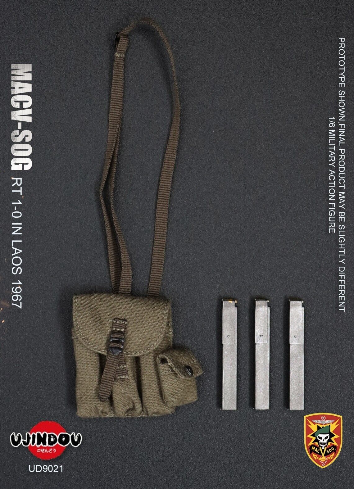 1:6 Ujindou Vietnam MACV-SOG Recon Team CISO Sterile Mag Pouch for 12" Figures