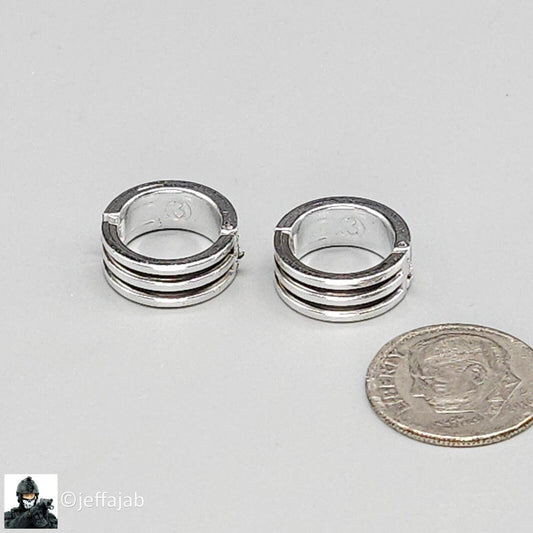 1:6 scale BBI Cy Girl 2.0 Electra Female Silver Bracelets (Plastic) 12" Figures