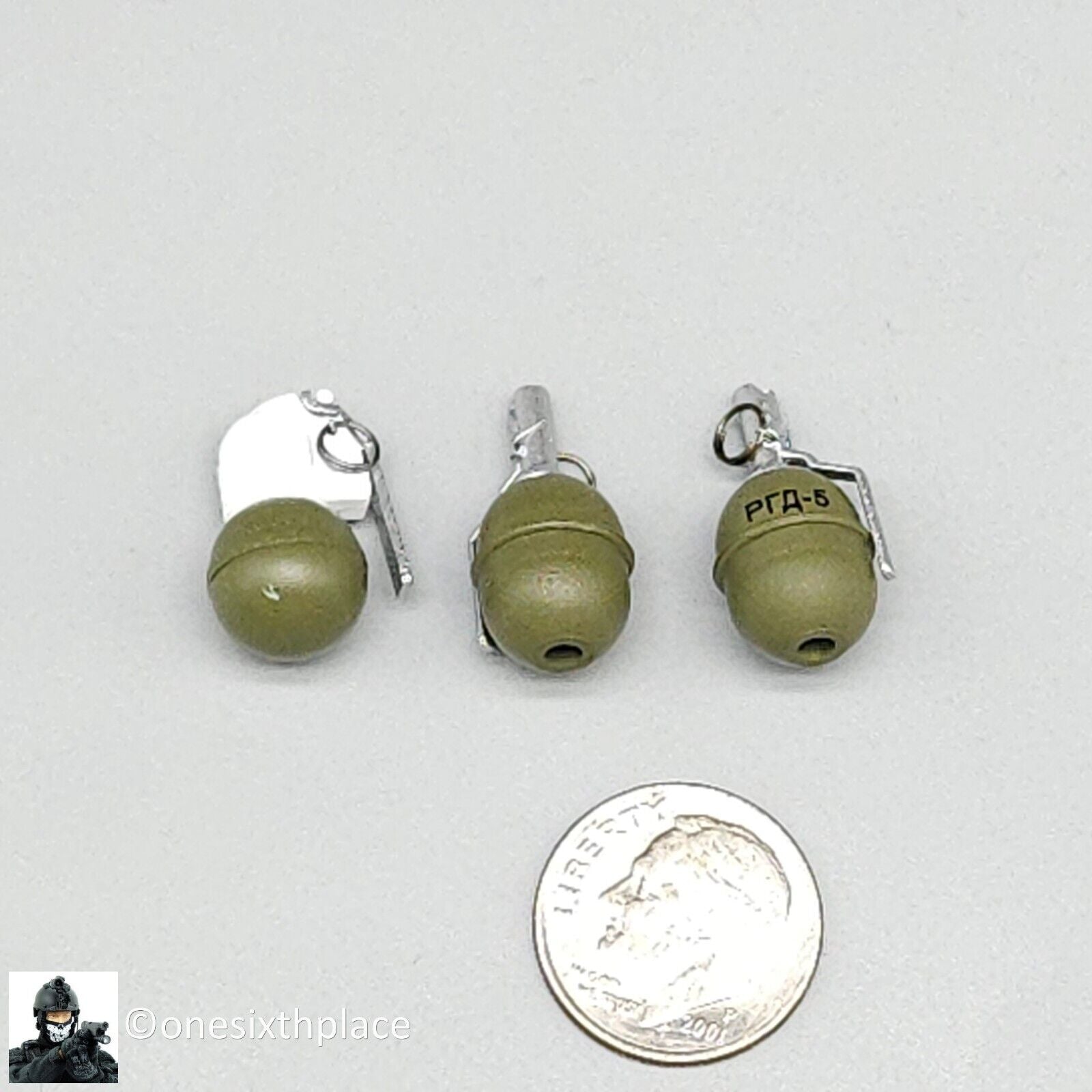 1:6 Easy Simple Russian 561st Emergency Rescue Syria 2018 Grenades (x3)