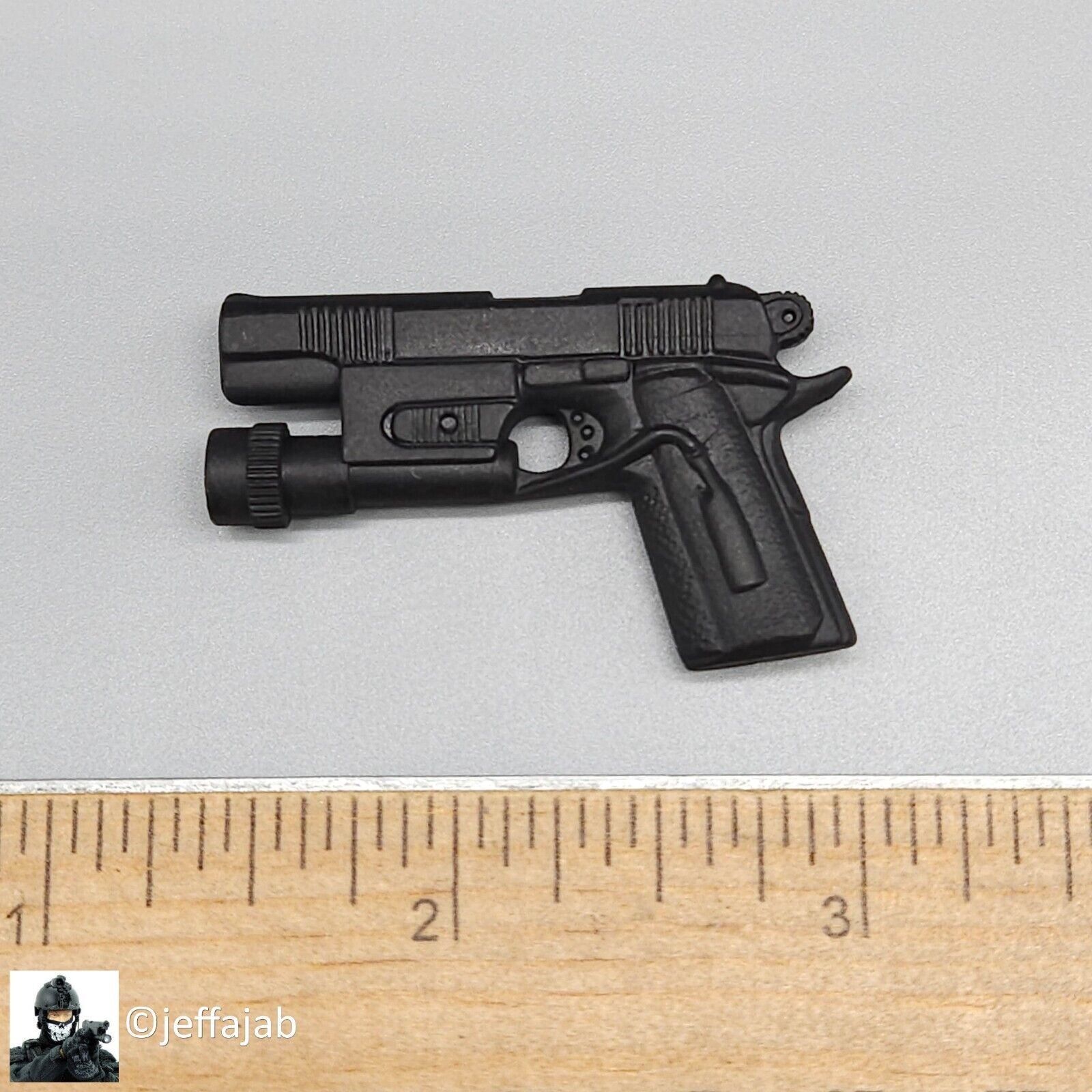 1:6 Ultimate Soldier SWAT M1911 Pistol w/ Tac Light for 12" Figures
