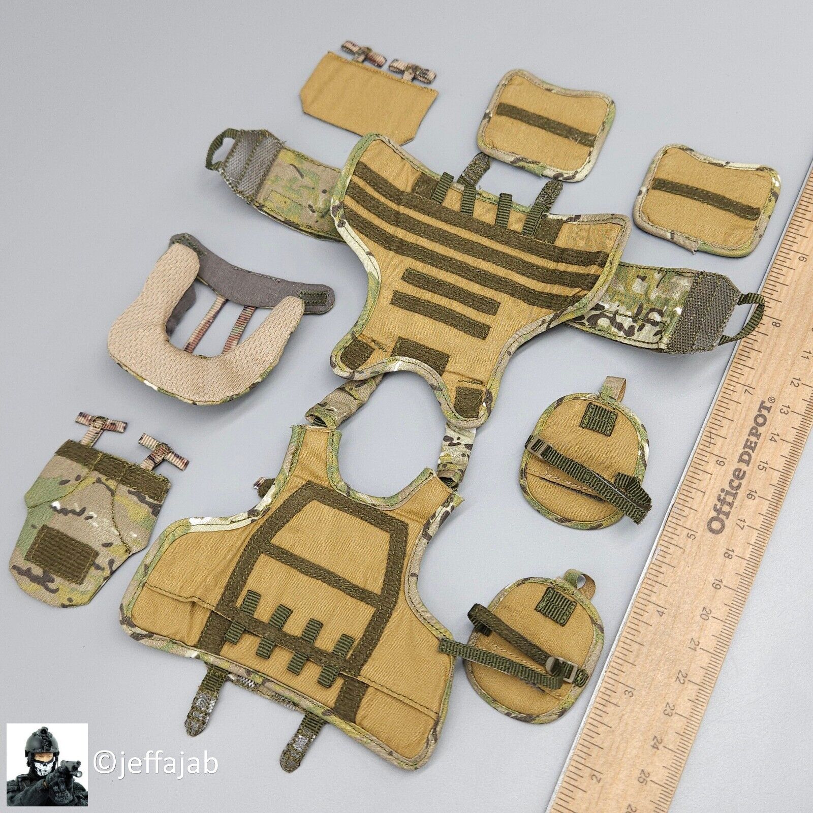 1:6 Easy & Simple Russian FSB Spetsnaz ALPHA Multicam Plate Carrier Vest