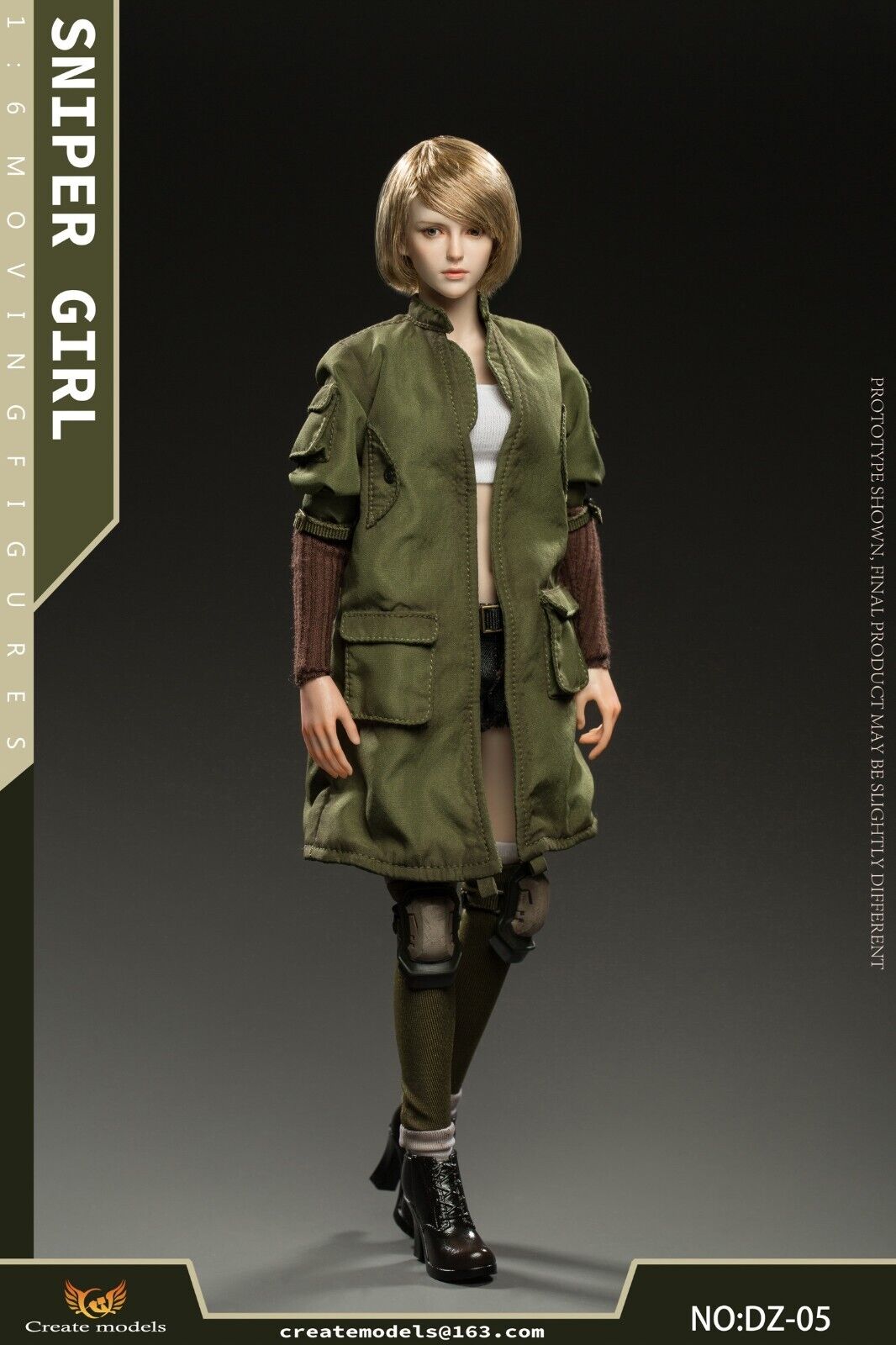 1:6 scale Create Models Sniper Girl Songbird Female Tinted Sunglass