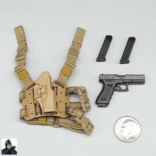 1:6 Easy & Simple Russian Special Operations Forces SSO Pistol w/ Tan Holster