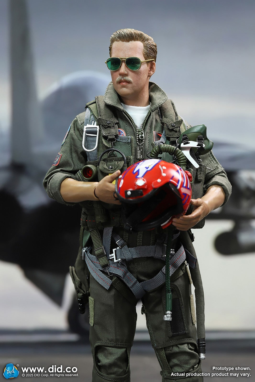 1:6 DID US Navy Fighter F-14 Pilot Tom & Nick Flight Bag for 12" Figures