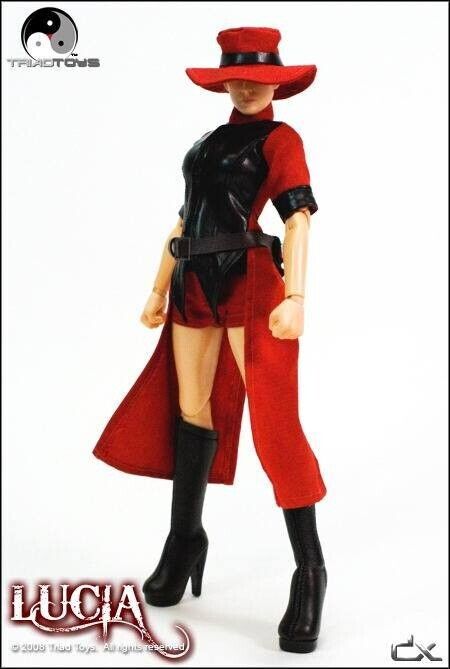 1:6 Triad Toys Lucia DX Limited Edition Female Red Hat for 12" Figures
