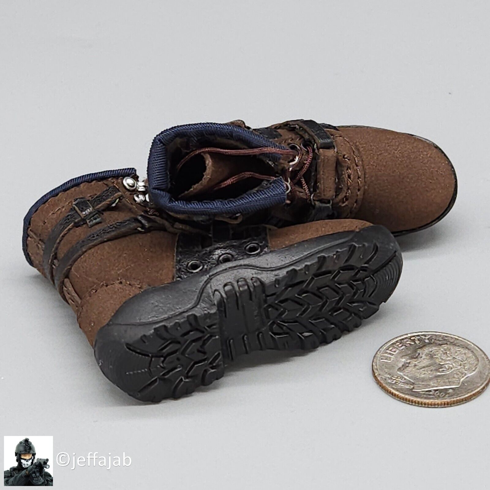 1:6 Soldier Story The Division 2 Agent Brian Johnson Brown Boots for 12" Figures