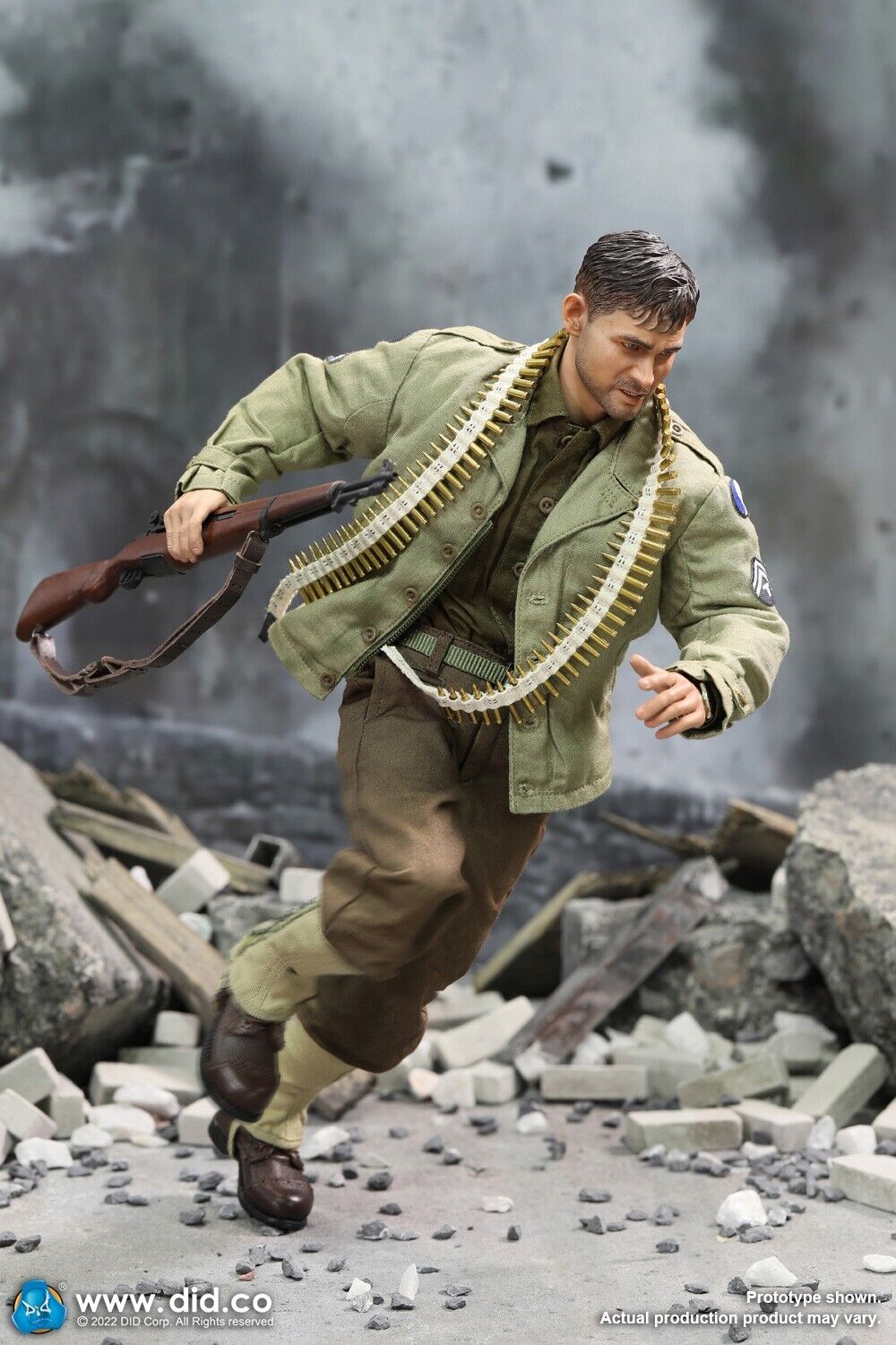 1/6 scale DiD WWII 29th Infantry Corporal Upham M1 Garand Ammo Clip 12" Figures