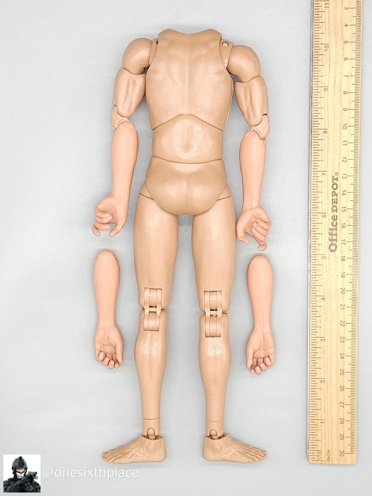 1:6 Ujindou Vietnam US Army 25th Infantry Division Male Body w/ Sculpted Arms