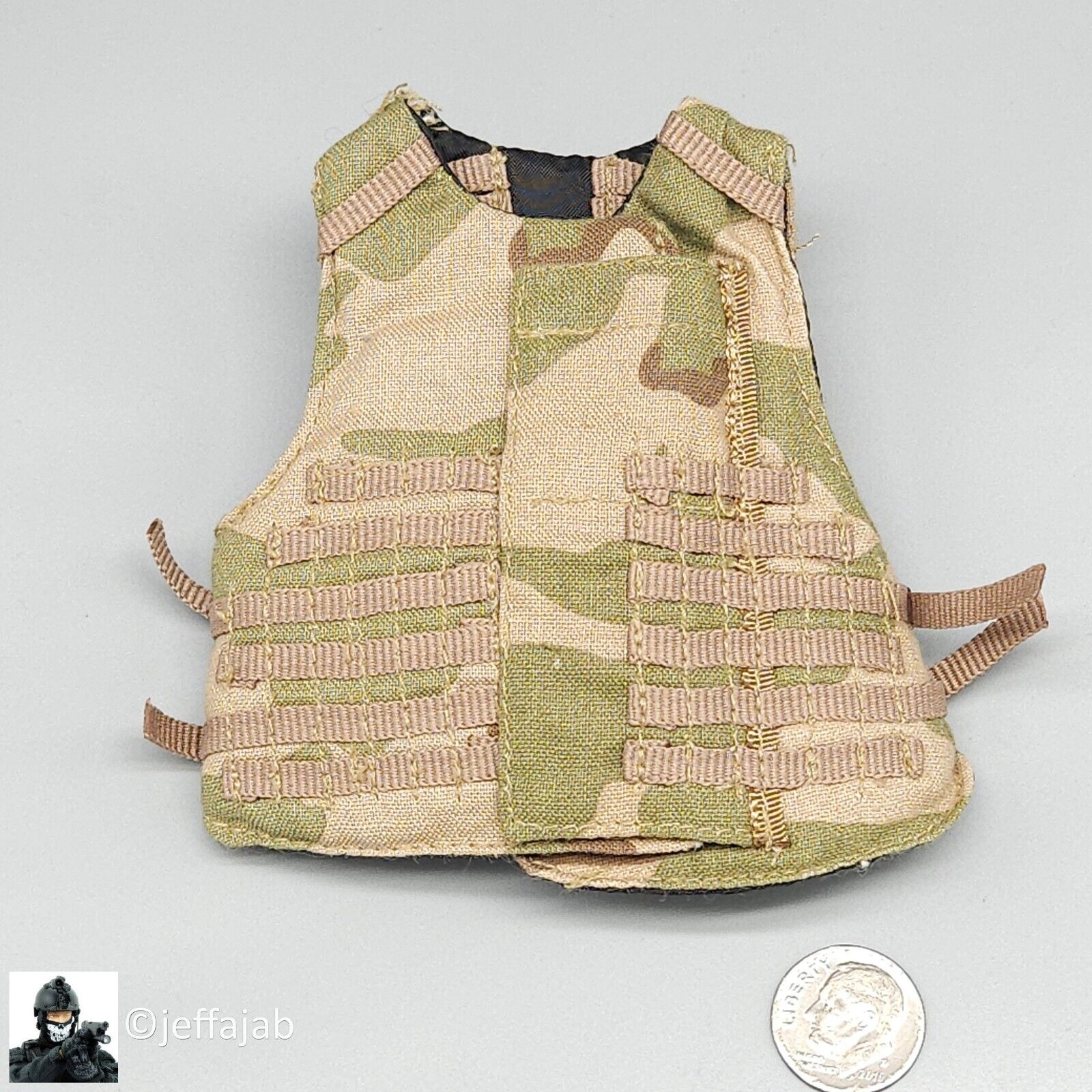 1:6 scale BBI Desert Camo Interceptor Body Armor Vest for 12" Figures
