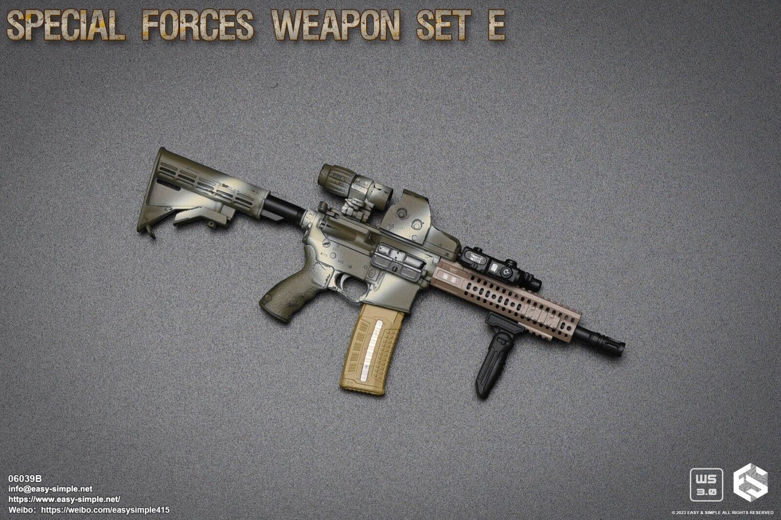 1:6 scale Easy & Simple Special Forces Weapon Set E for 12" Figures 06039B