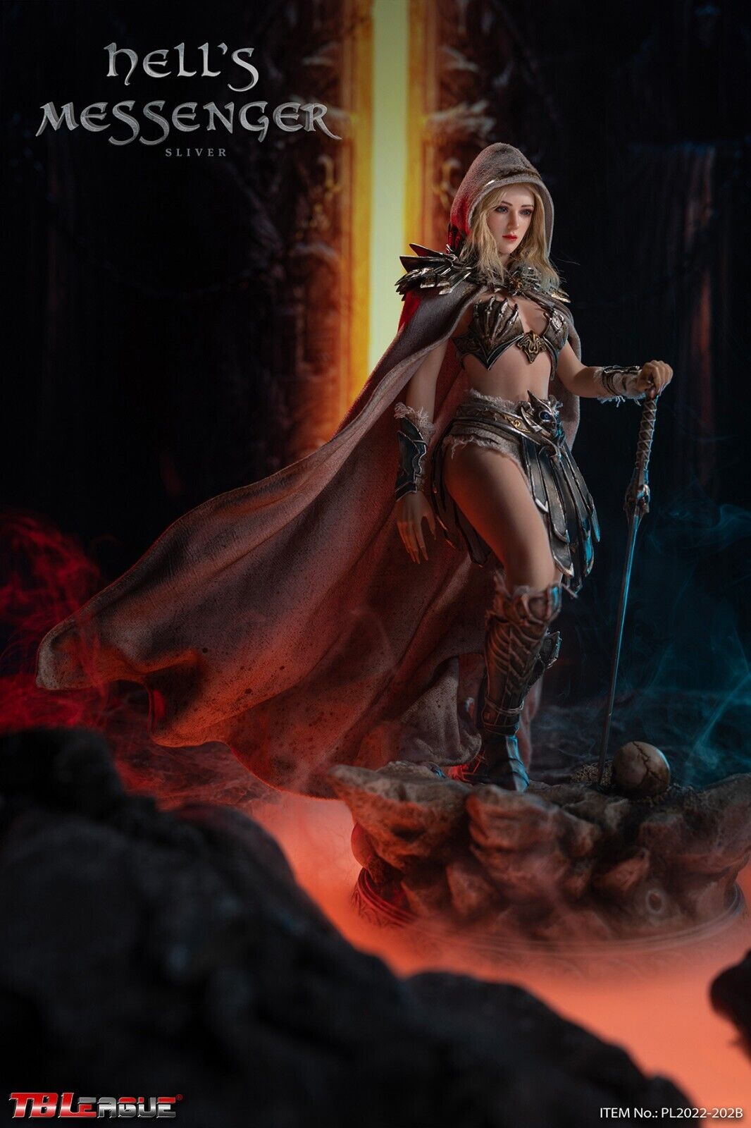 1:6 TBLeague PL2022-202B Hell’s Messenger Silver Female Body (Pale) 12" Figures