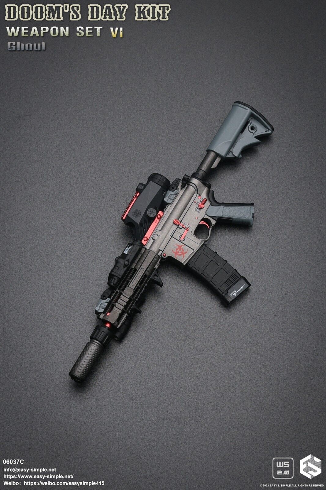 1:6 scale Easy & Simple Doom's Day Kit Weapon Set VI Ver C Ghoul 06037C