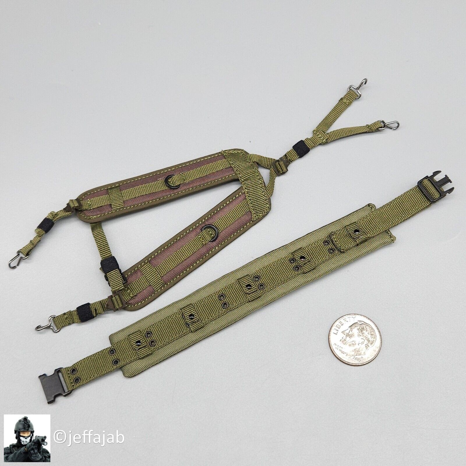 1:6 Soldier Story The Division 2 Agent Brian Johnson Padded Belt w/ Suspenders