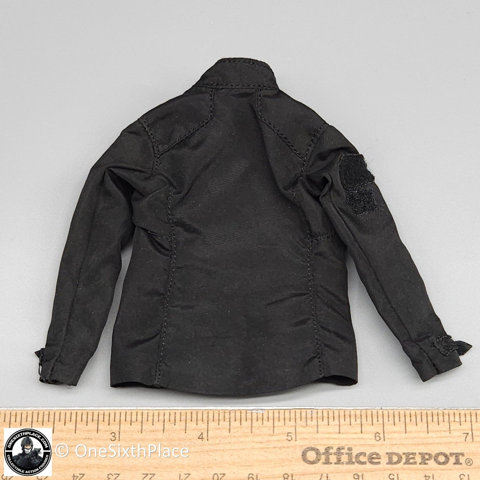 1:6 scale Fire Girl Female Black Soft Shell Tactical Jacket for 12" Figures