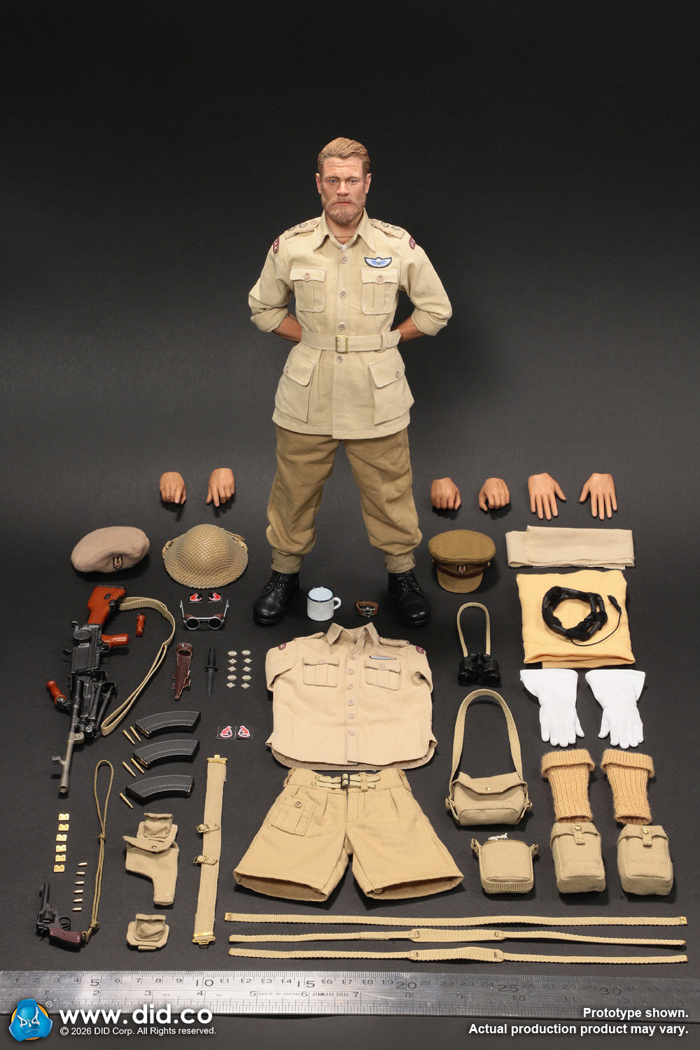 1:6 scale DiD K80197 WWII British SAS Special Forces Colonel Alan 12" Figure (PREORDER)