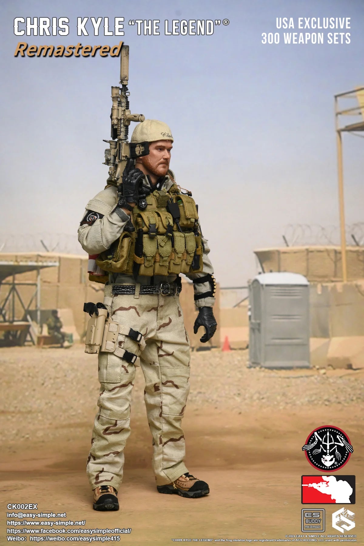 1:6 scale Easy & Simple Chris Kyle "The Legend" Remastered Exclusive Weapon Set