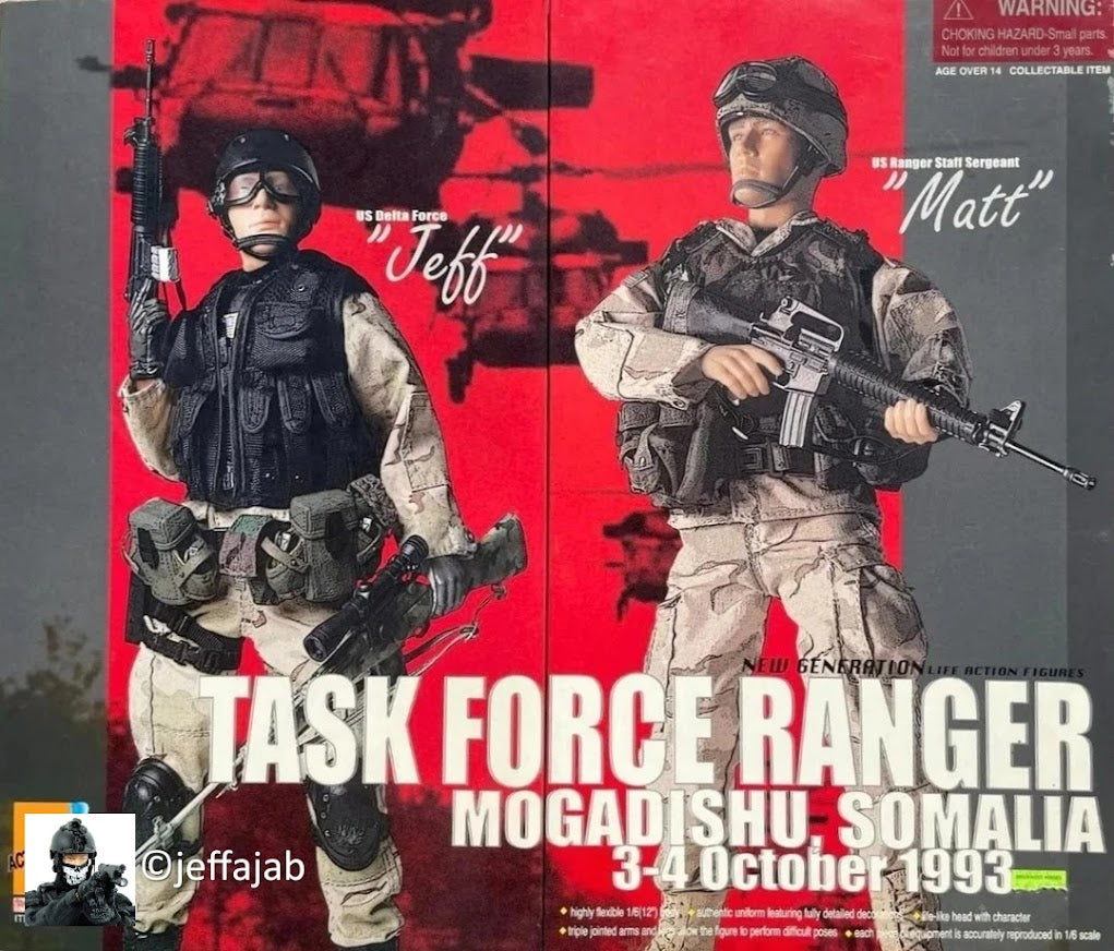 1:6 scale Dragon Delta Force Jeff Black Mesh Assault Vest for 12" Figures