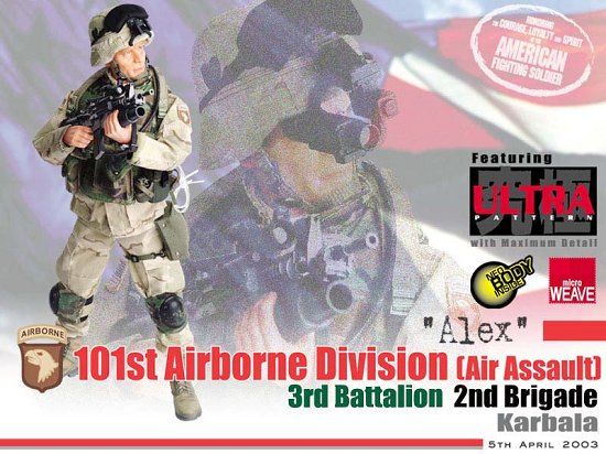 1:6 scale Dragon US Airborne Alex Male Head Sculpt for 12" Figures