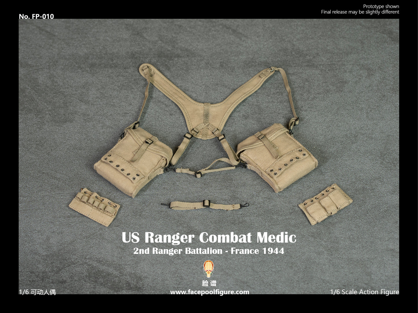 1:6 FacePoolFigure FP-010 WWII US Ranger Combat Medic France 1944