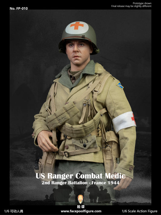 1:6 FacePoolFigure FP-010 WWII US Ranger Combat Medic France 1944