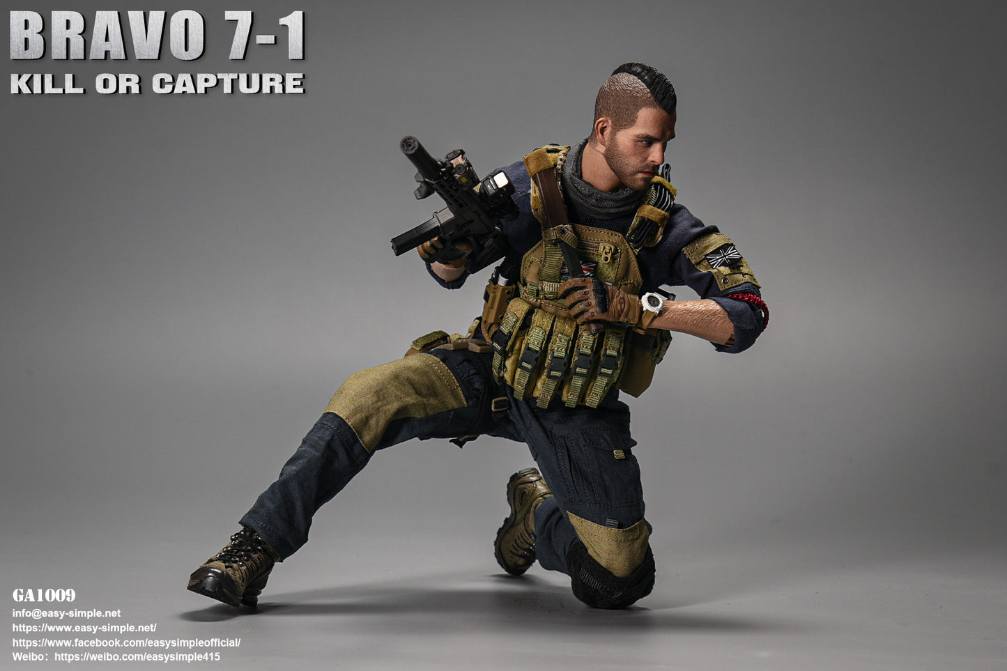 1:6 scale General's Armoury Bravo 7-1 Kill or Capture (Soap) 12" Figure GA1009