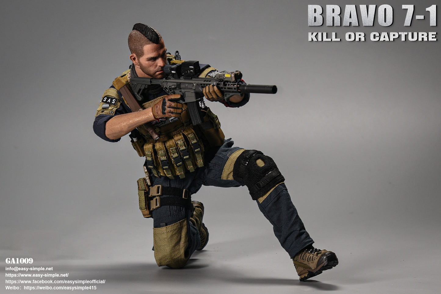 1:6 scale General's Armoury Bravo 7-1 Kill or Capture (Soap) 12" Figure GA1009