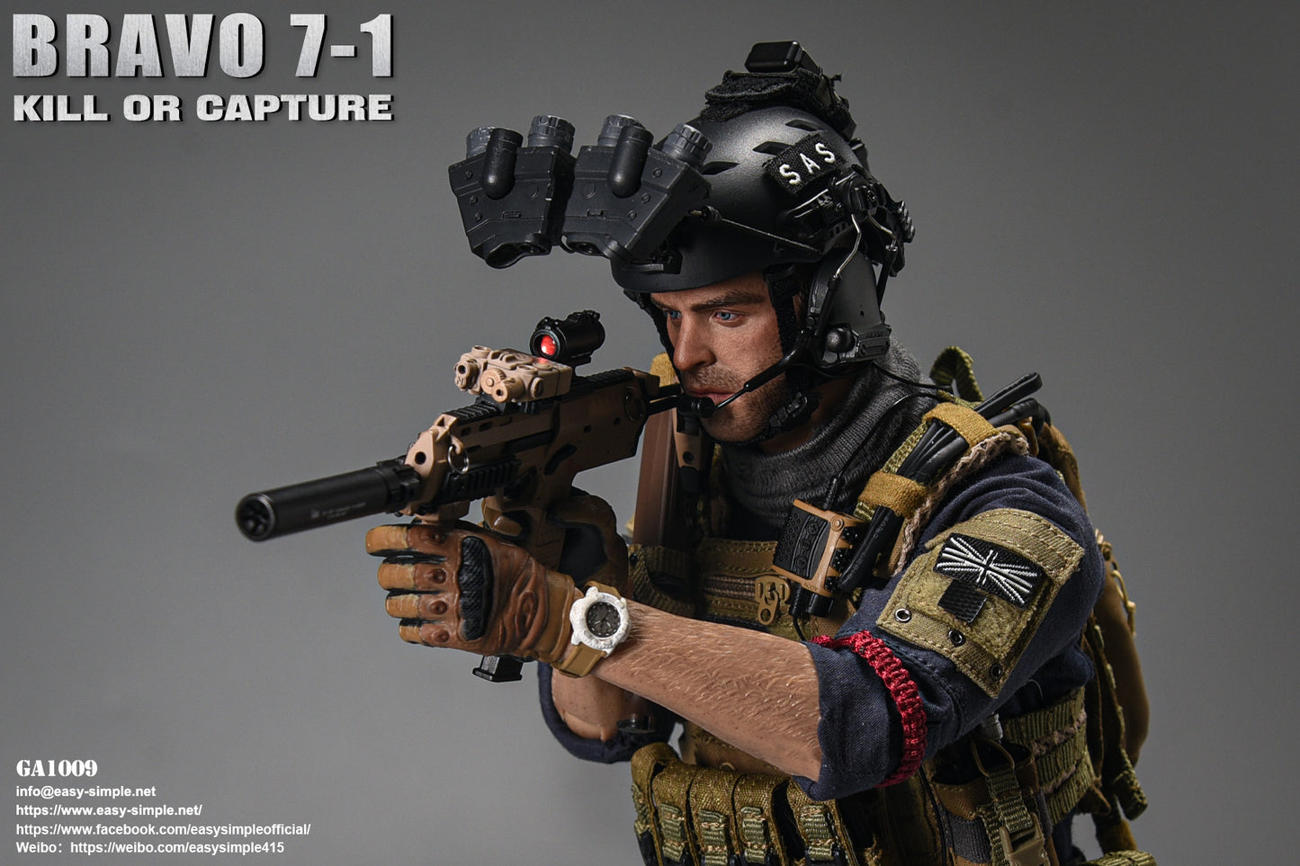 1:6 scale General's Armoury Bravo 7-1 Kill or Capture (Soap) 12" Figure GA1009