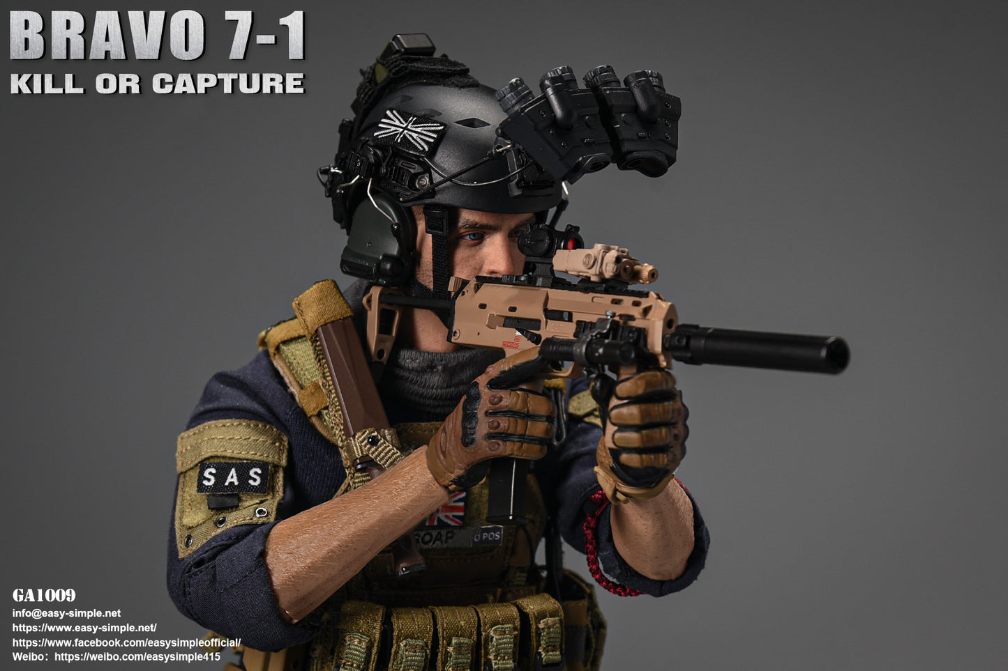 1:6 scale General's Armoury Bravo 7-1 Kill or Capture (Soap) 12" Figure GA1009