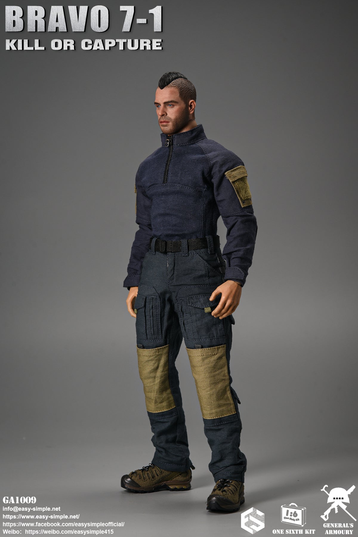 1:6 scale General's Armoury Bravo 7-1 Kill or Capture (Soap) 12" Figure GA1009