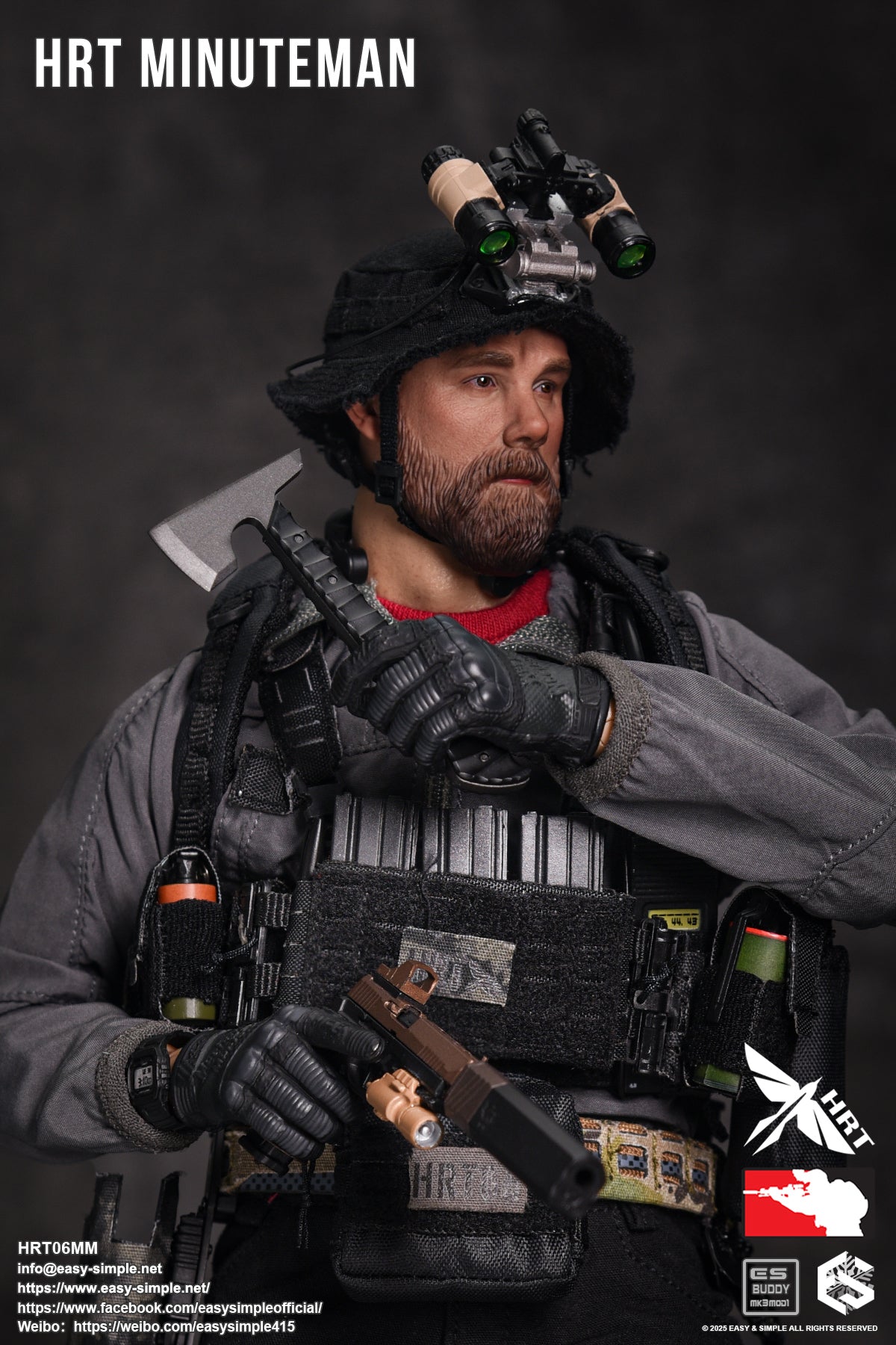 1:6 Easy & Simple HRT Minuteman ShotShow 2025 Exclusive 12" Figure HRT06MM