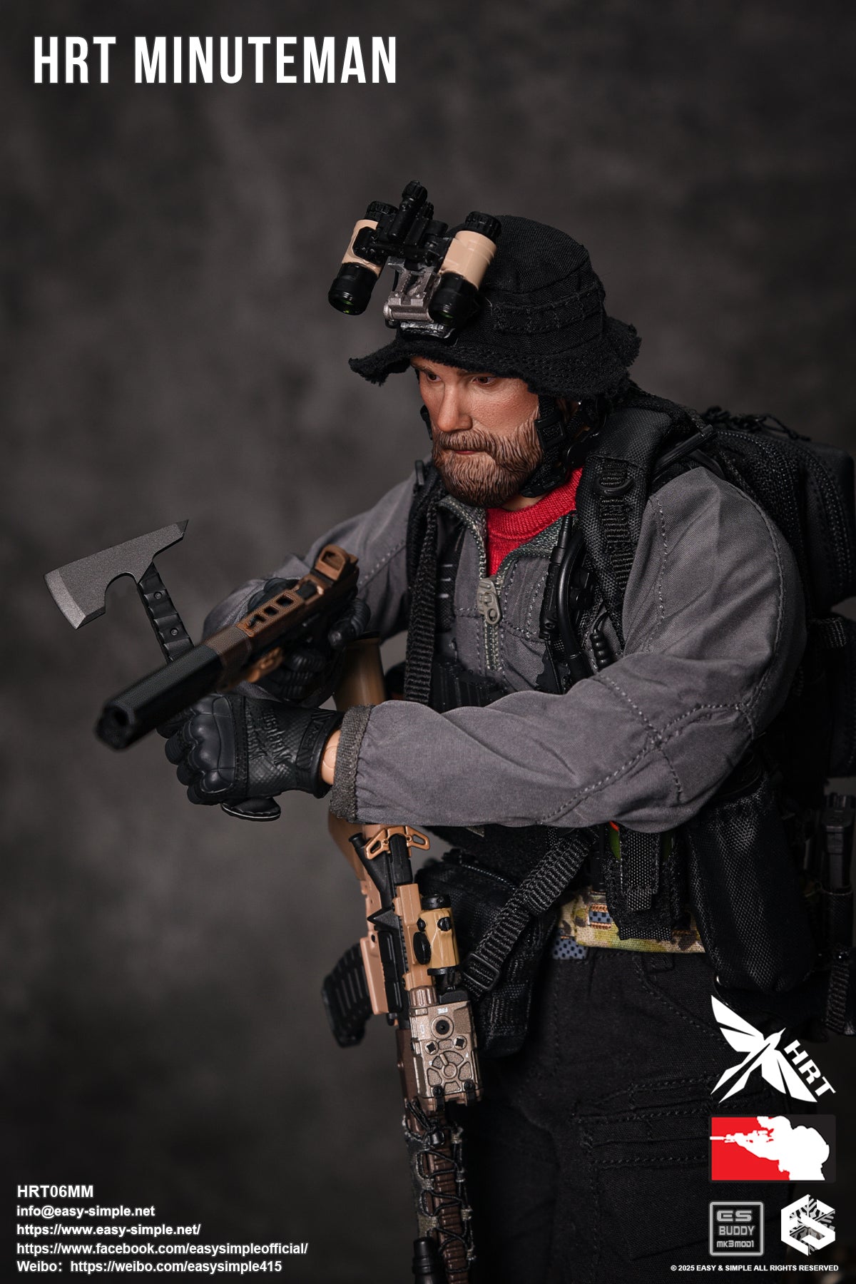 1:6 Easy & Simple HRT Minuteman ShotShow 2025 Exclusive 12" Figure HRT06MM