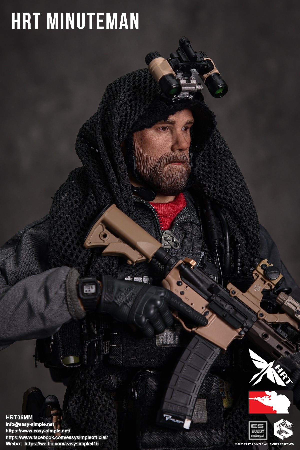 1:6 Easy & Simple HRT Minuteman ShotShow 2025 Exclusive 12" Figure HRT06MM