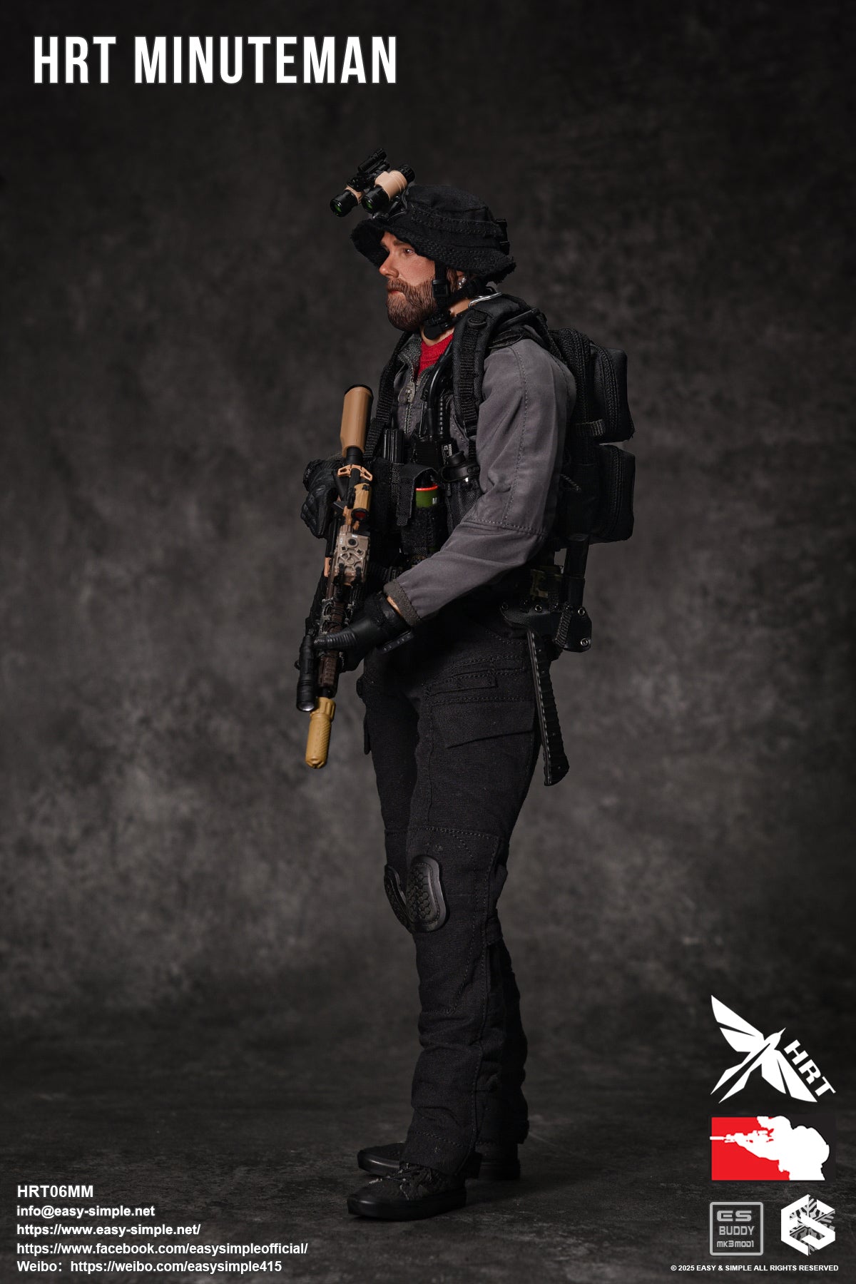 1:6 Easy & Simple HRT Minuteman ShotShow 2025 Exclusive 12" Figure HRT06MM