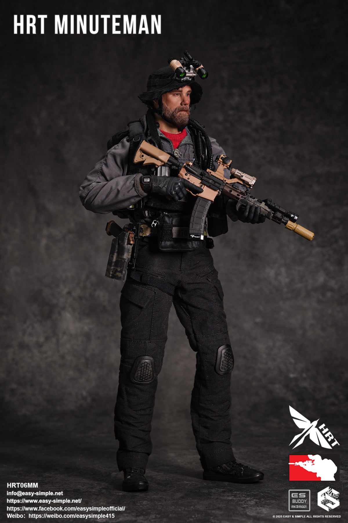 1:6 Easy & Simple HRT Minuteman ShotShow 2025 Exclusive 12" Figure HRT06MM