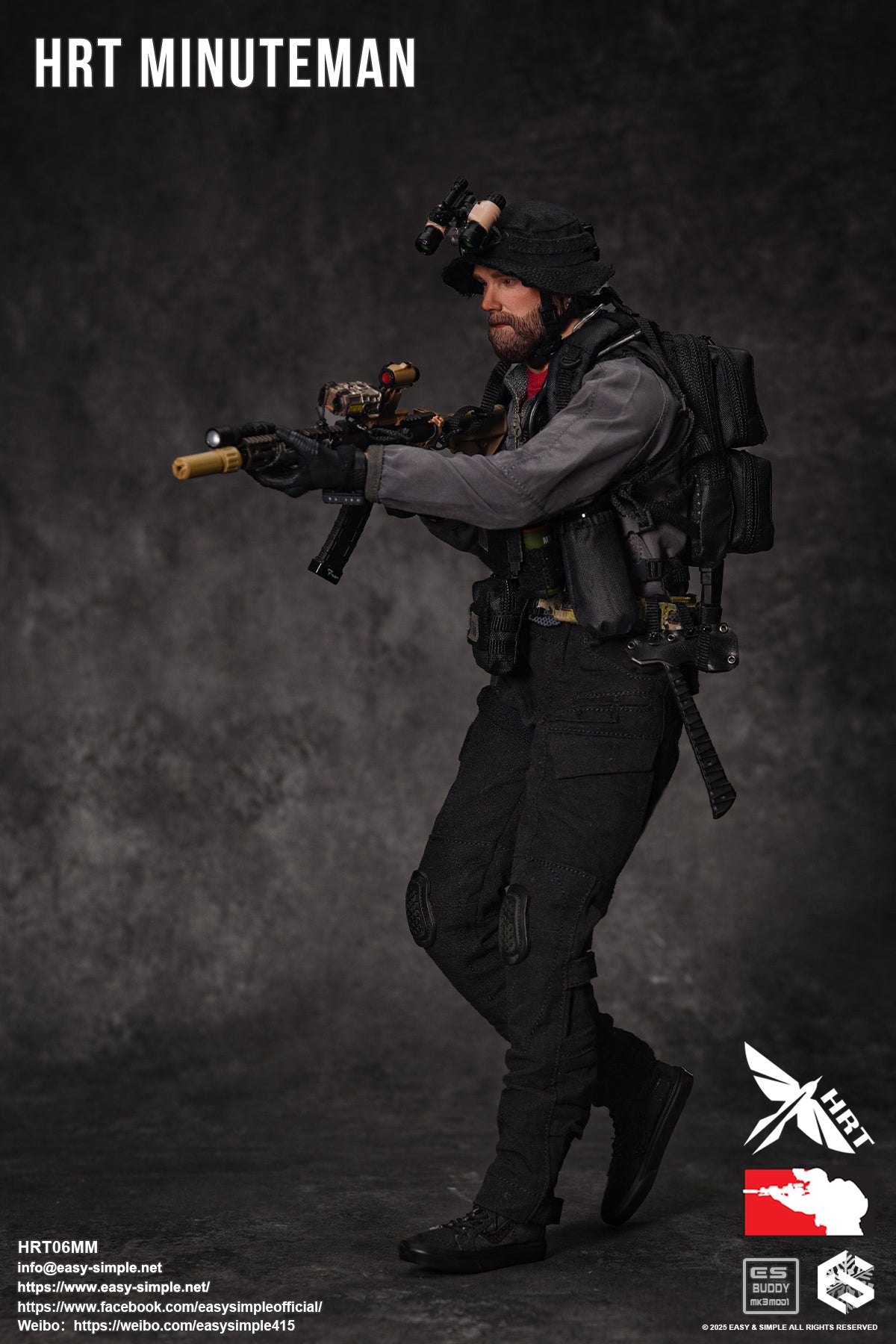 1:6 Easy & Simple HRT Minuteman ShotShow 2025 Exclusive 12" Figure HRT06MM